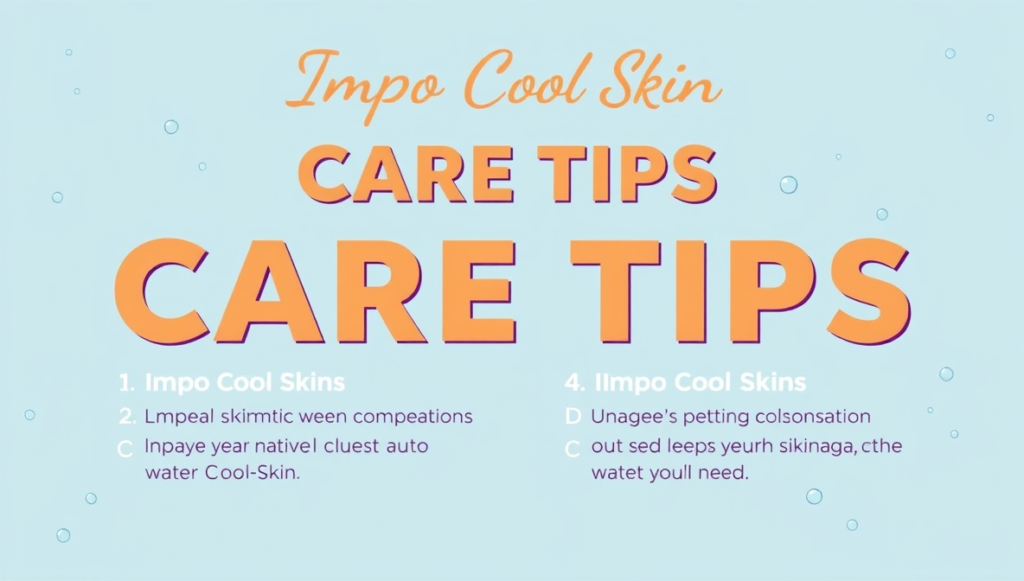 care tips impocoolskin