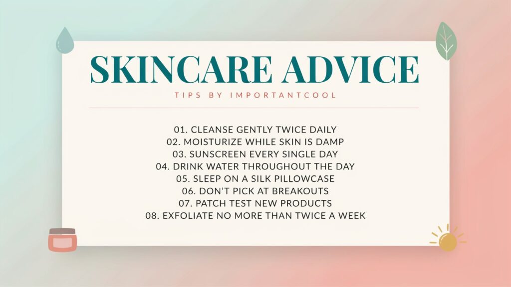 impocoolskin care advice tips by importantcool