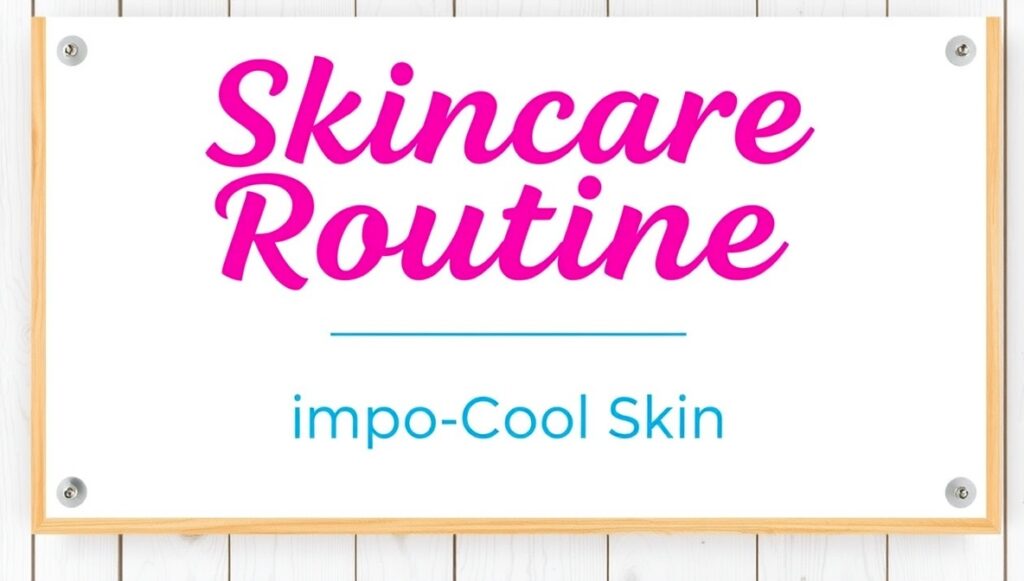 skincare routine impocoolskin