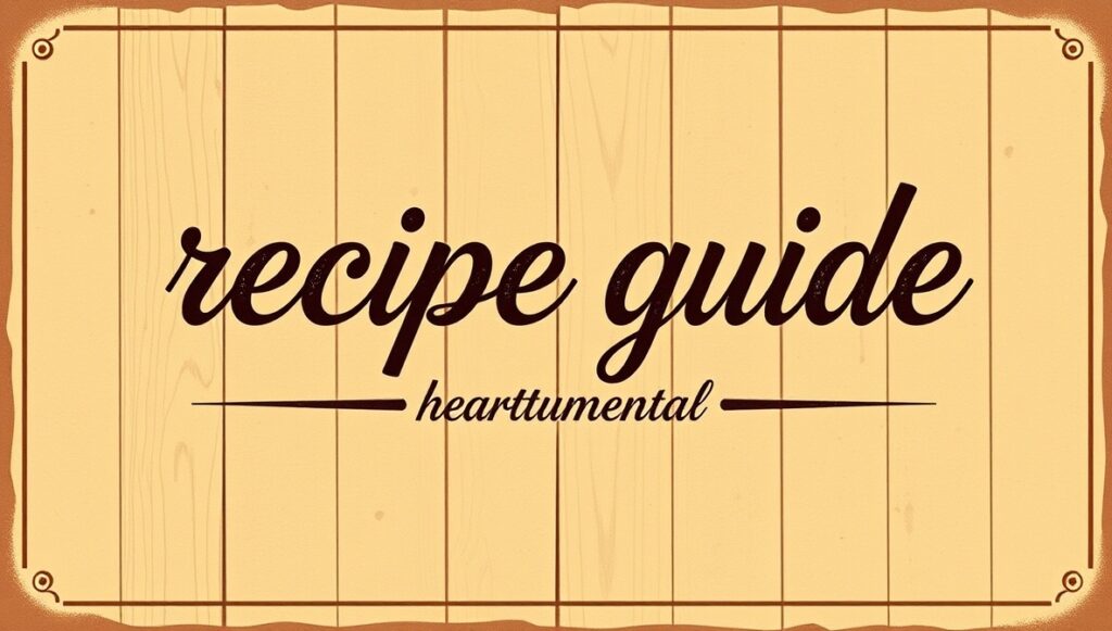 recipe guide heartumental